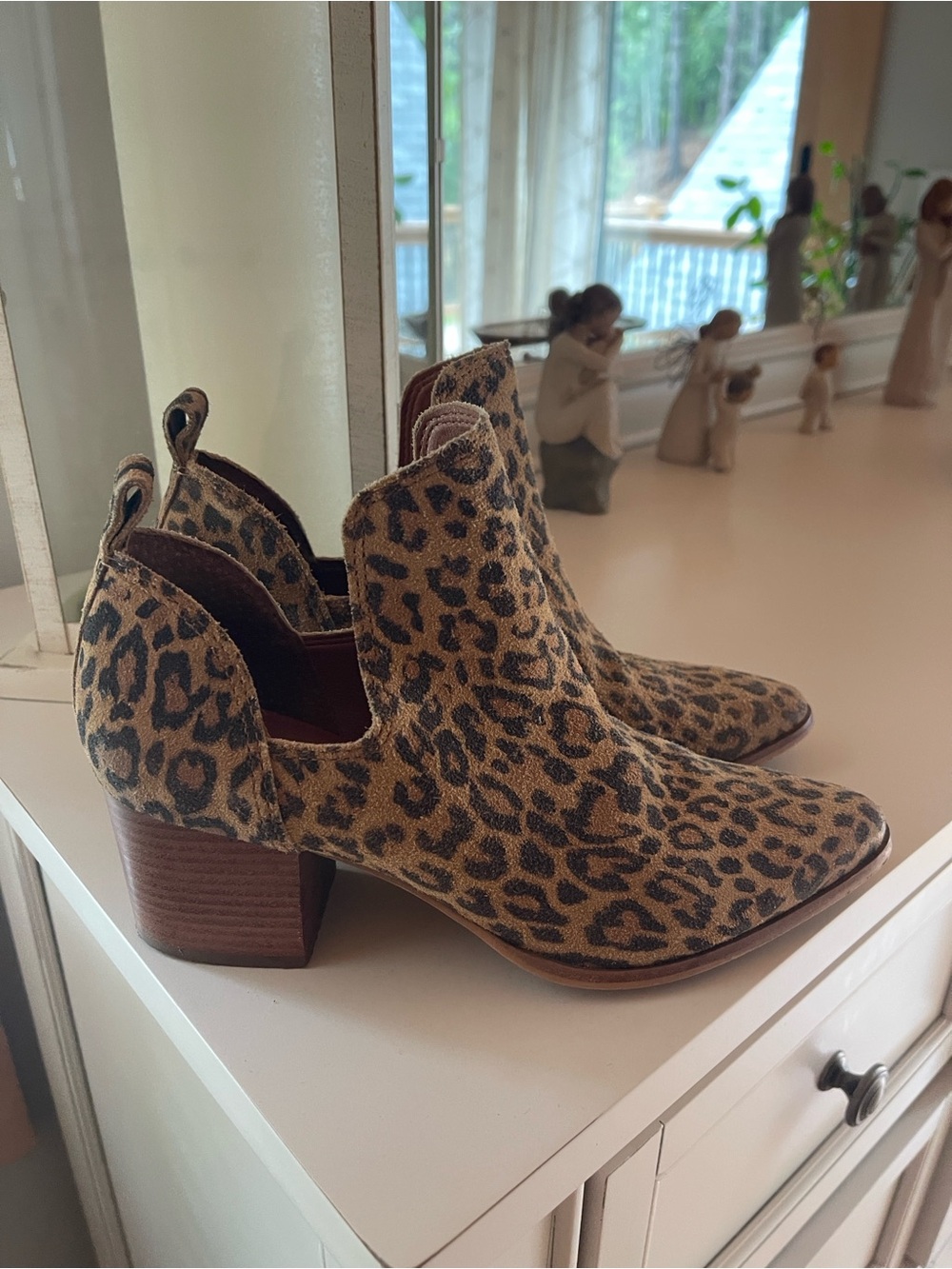 Lucky Brand Chelsea cheetah bootie